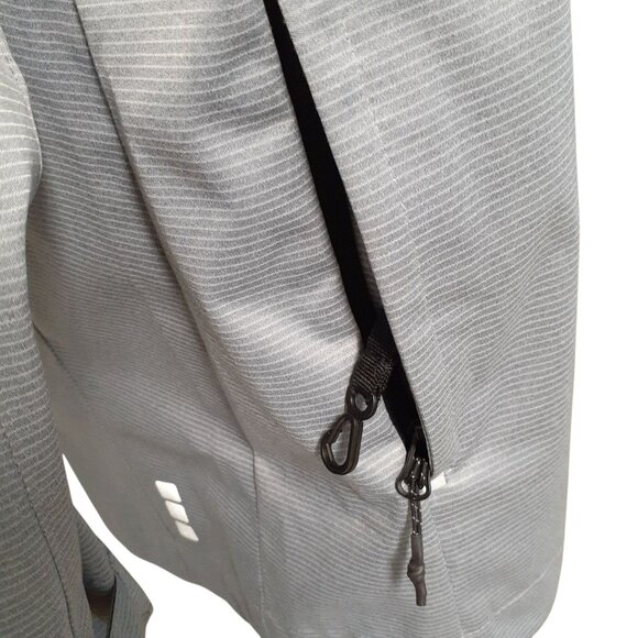 Elevate Softshell Jacket Womens Size S/P Gray Full Zip Pocket Detachable Hood - Picture 6 of 10